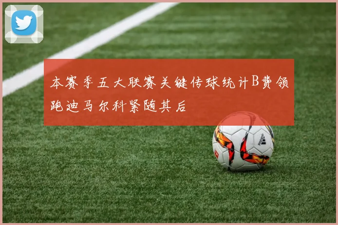 本赛季五大联赛关键传球统计B费领跑迪马尔科紧随其后